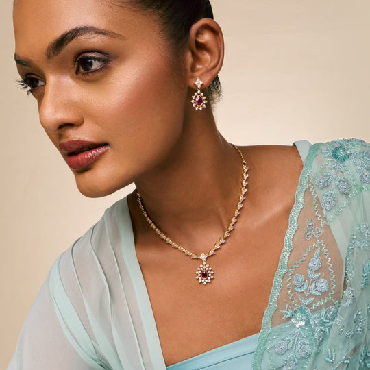 Zircon Necklace Zircon Necklace 193181