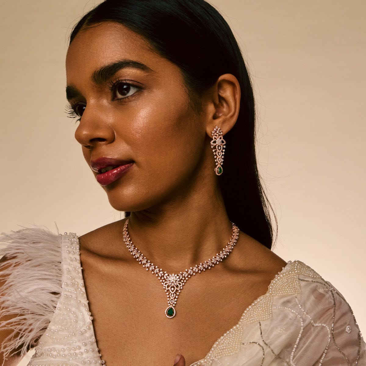 Zircon Necklace Zircon Necklace 195634