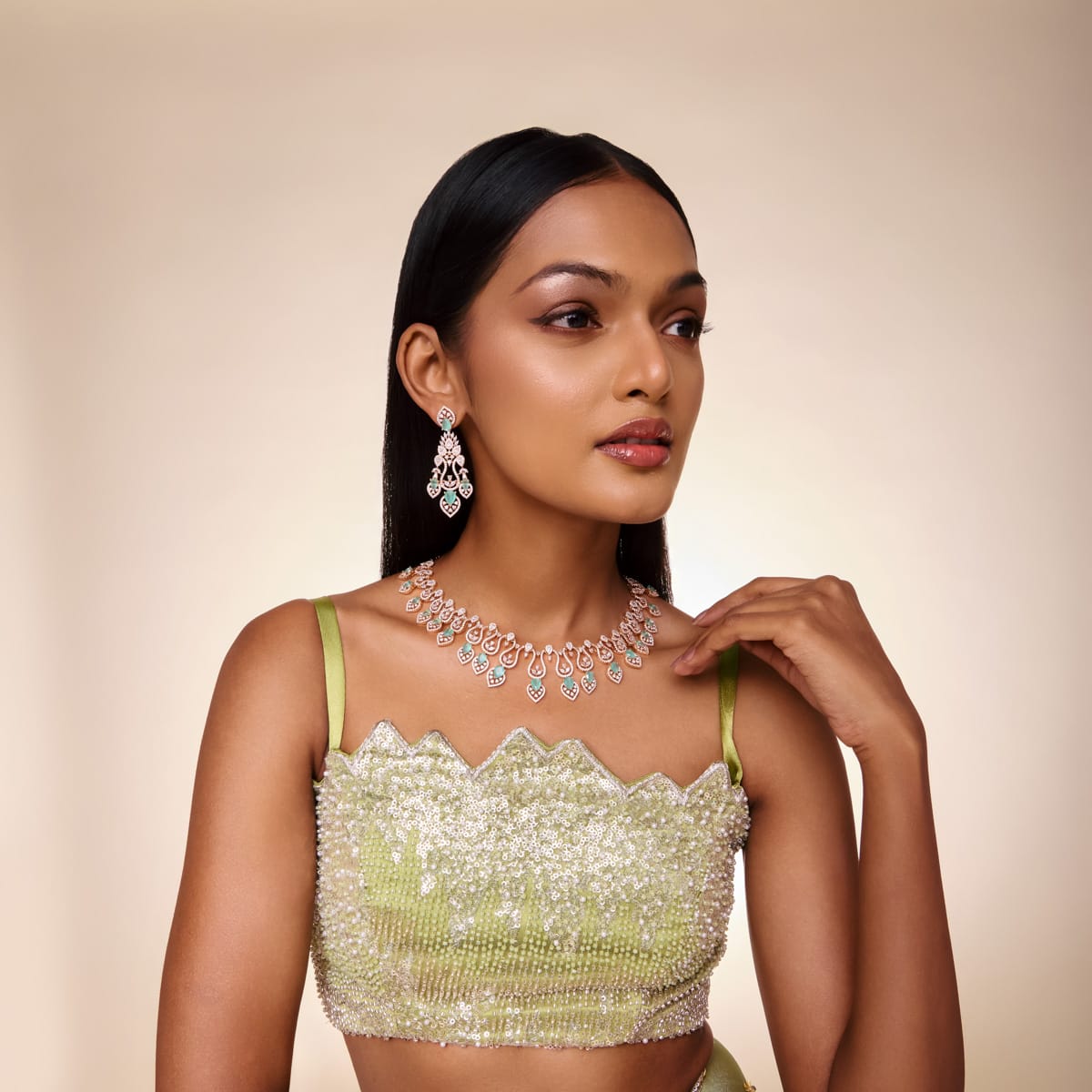 Zircon Necklace Zircon Necklace 197409