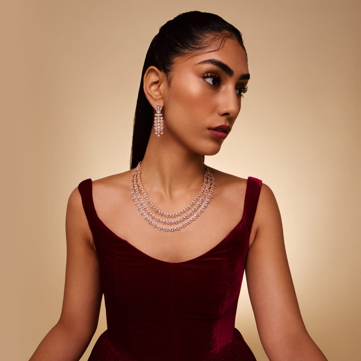 Zircon Necklace Zircon Necklace 200412