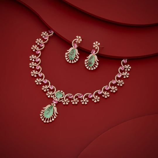 Zircon Necklace Zircon Necklace 202586