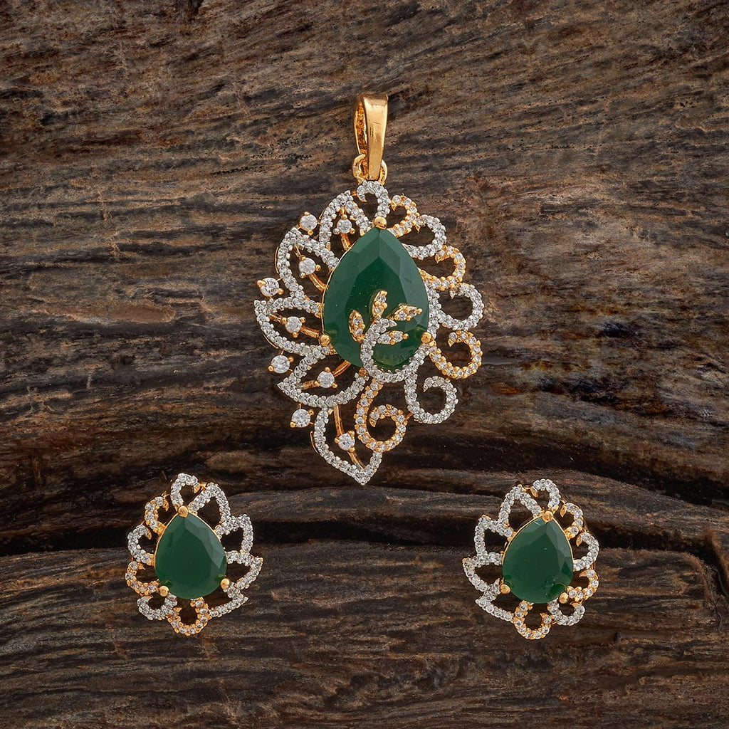 Zircon Pendant Set Zircon Pendant Earring 181215