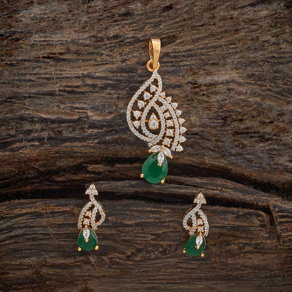 Zircon Pendant Set Zircon Pendant Earring 181217