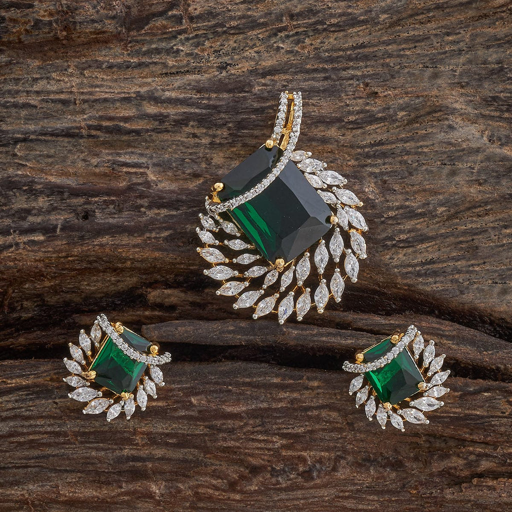 Zircon Pendant Set Zircon Pendant Earring 181542