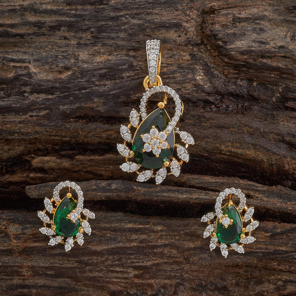 Zircon Pendant Set Zircon Pendant Earring 181546