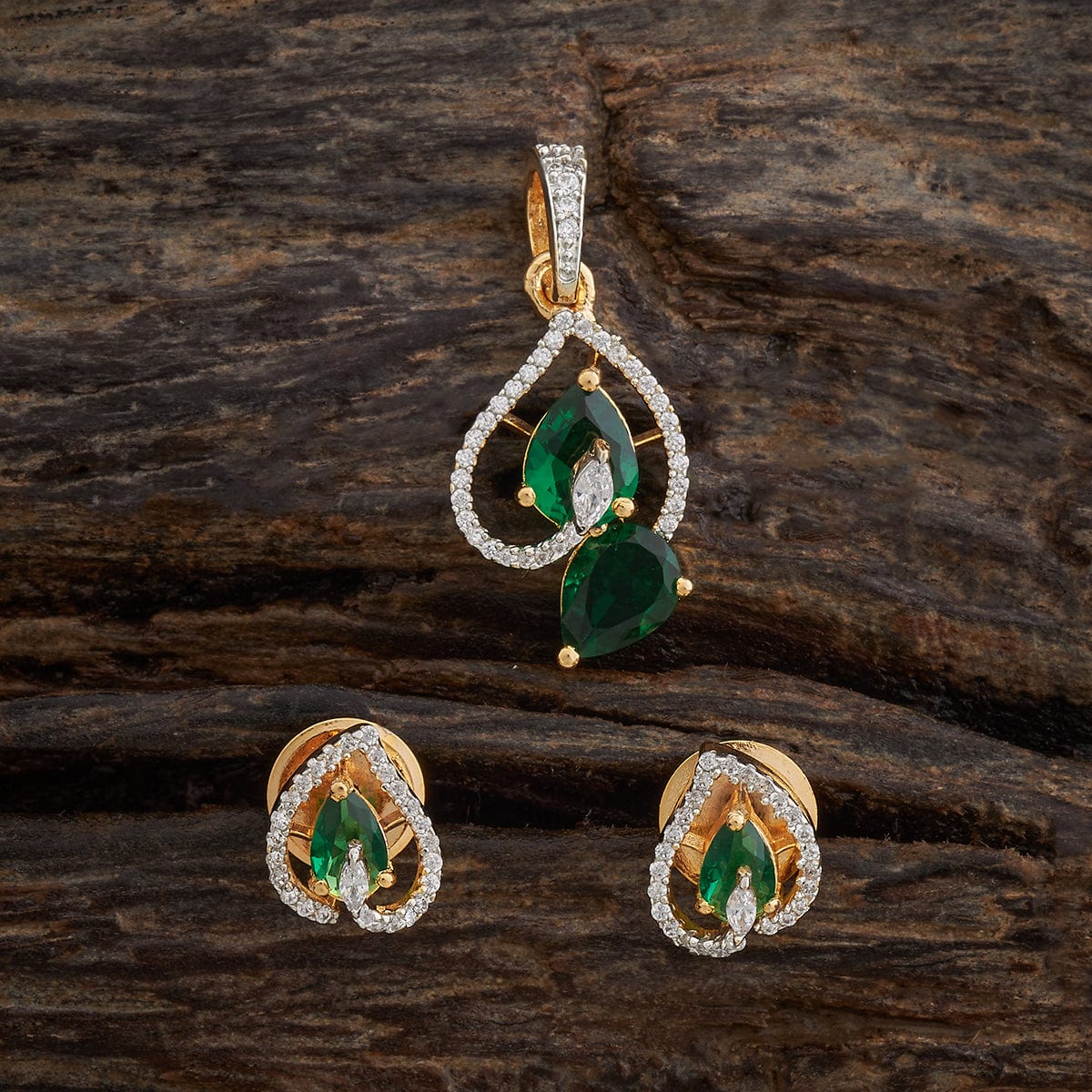 Zircon Pendant Set Zircon Pendant Earring 181547