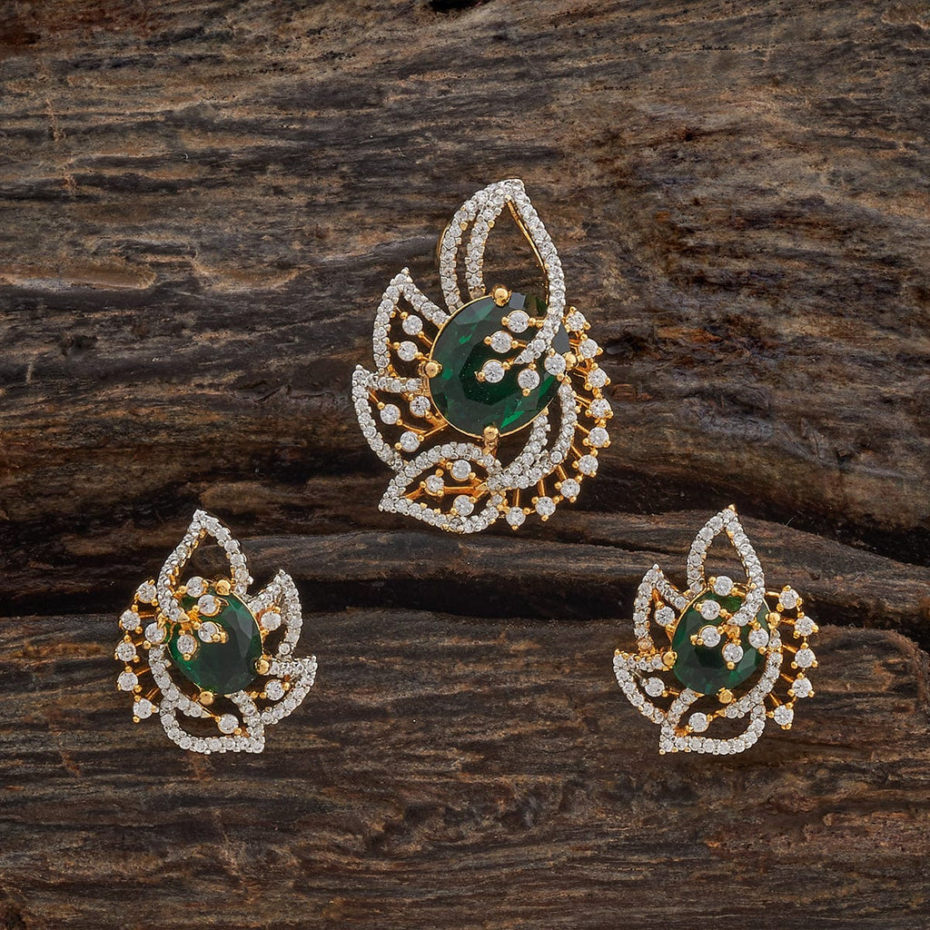 Zircon Pendant Set Zircon Pendant Earring 181549