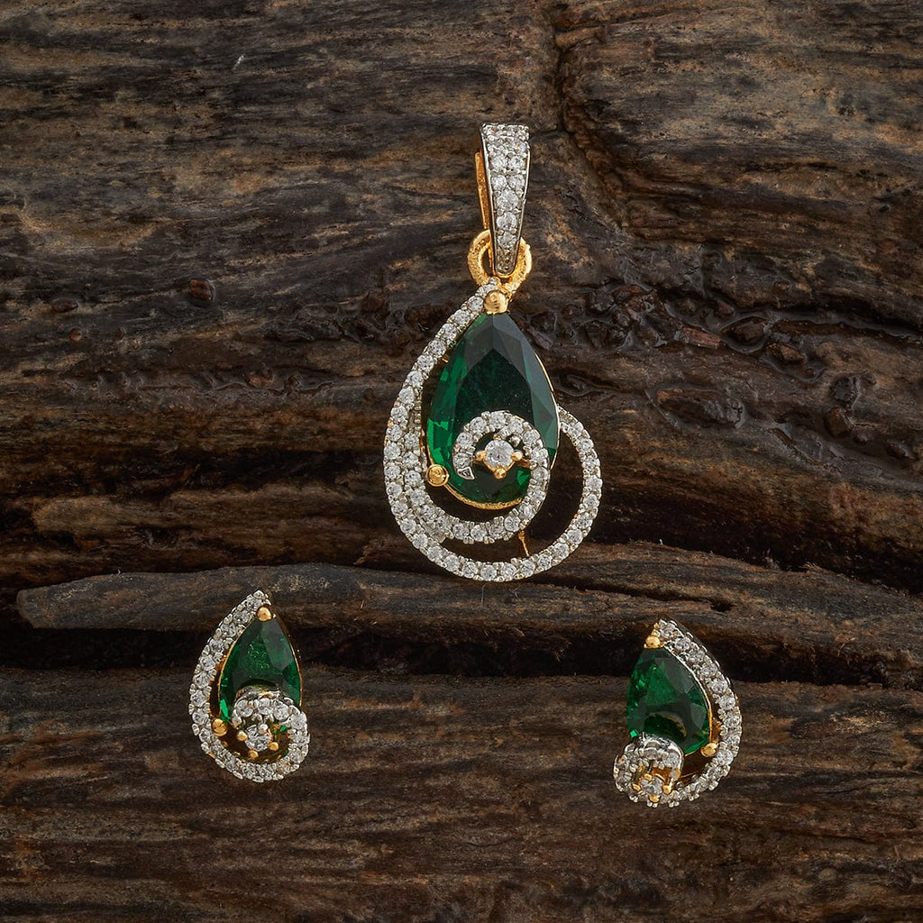 Zircon Pendant Set Zircon Pendant Earring 181551
