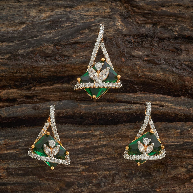 Zircon Pendant Set Zircon Pendant Earring 182479