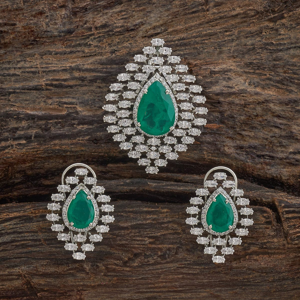 Zircon Pendant Set Zircon Pendant Earring 180325