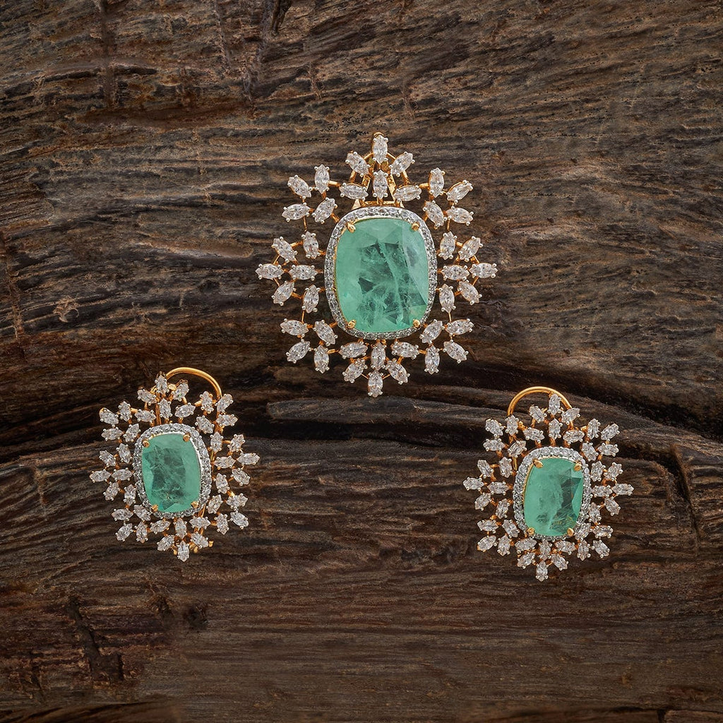 Zircon Pendant Set Zircon Pendant Earring 180324