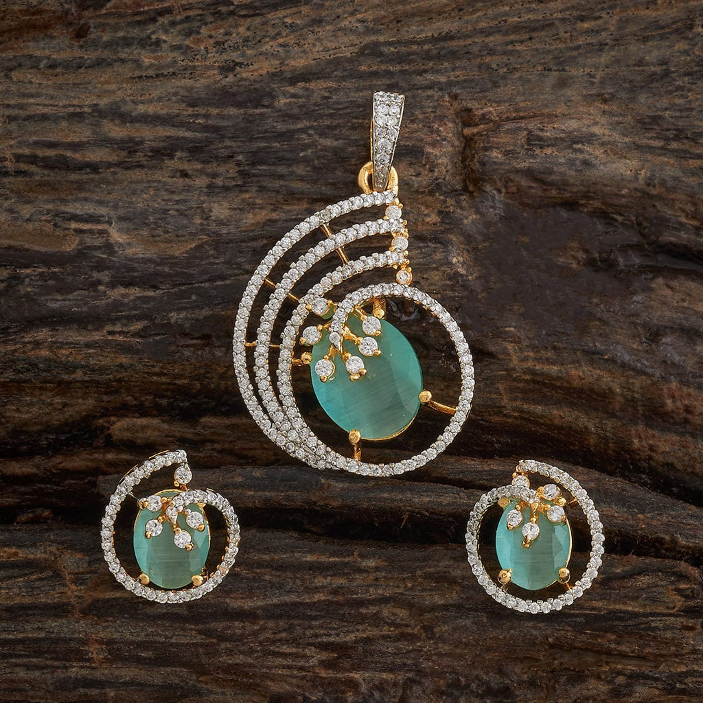 Zircon Pendant Set Zircon Pendant Earring 181540