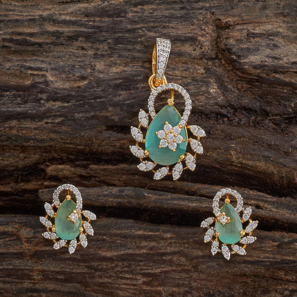 Zircon Pendant Set Zircon Pendant Earring 181546