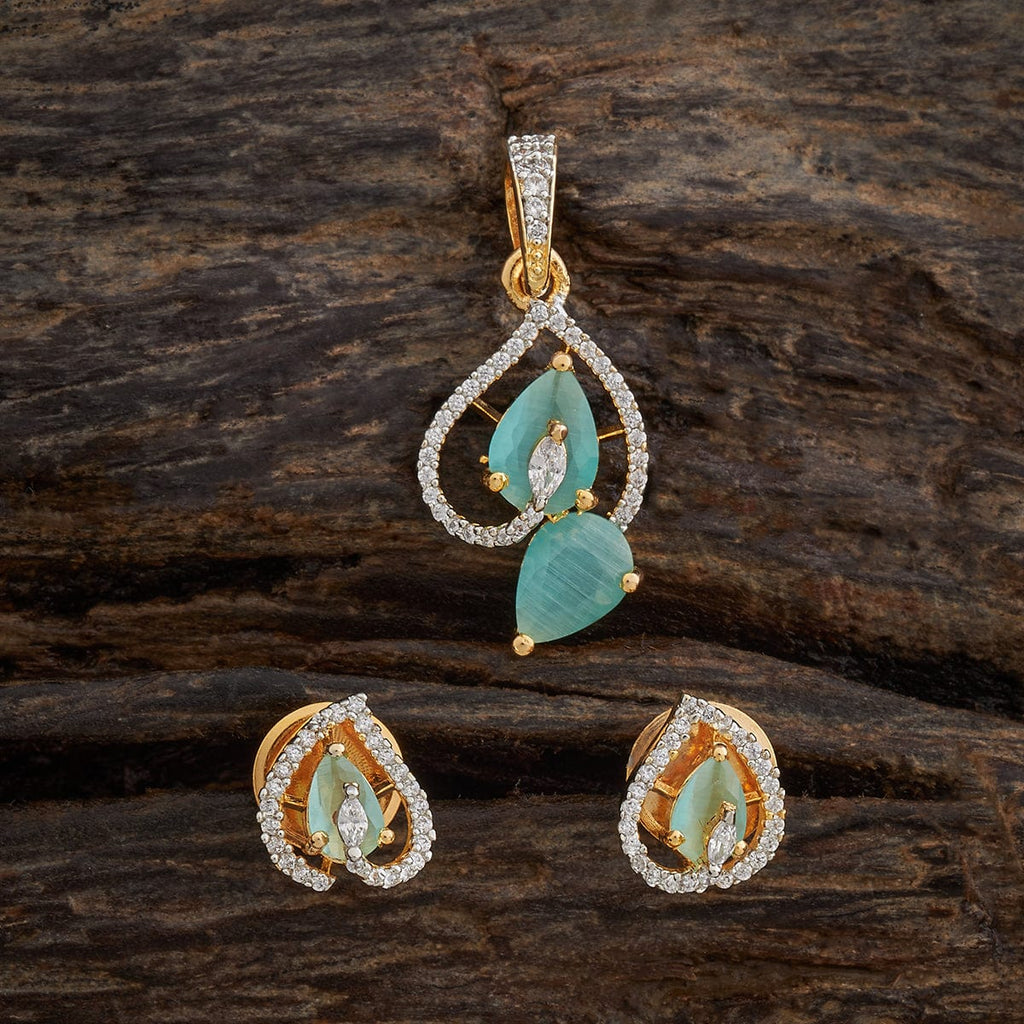 Zircon Pendant Set Zircon Pendant Earring 181547