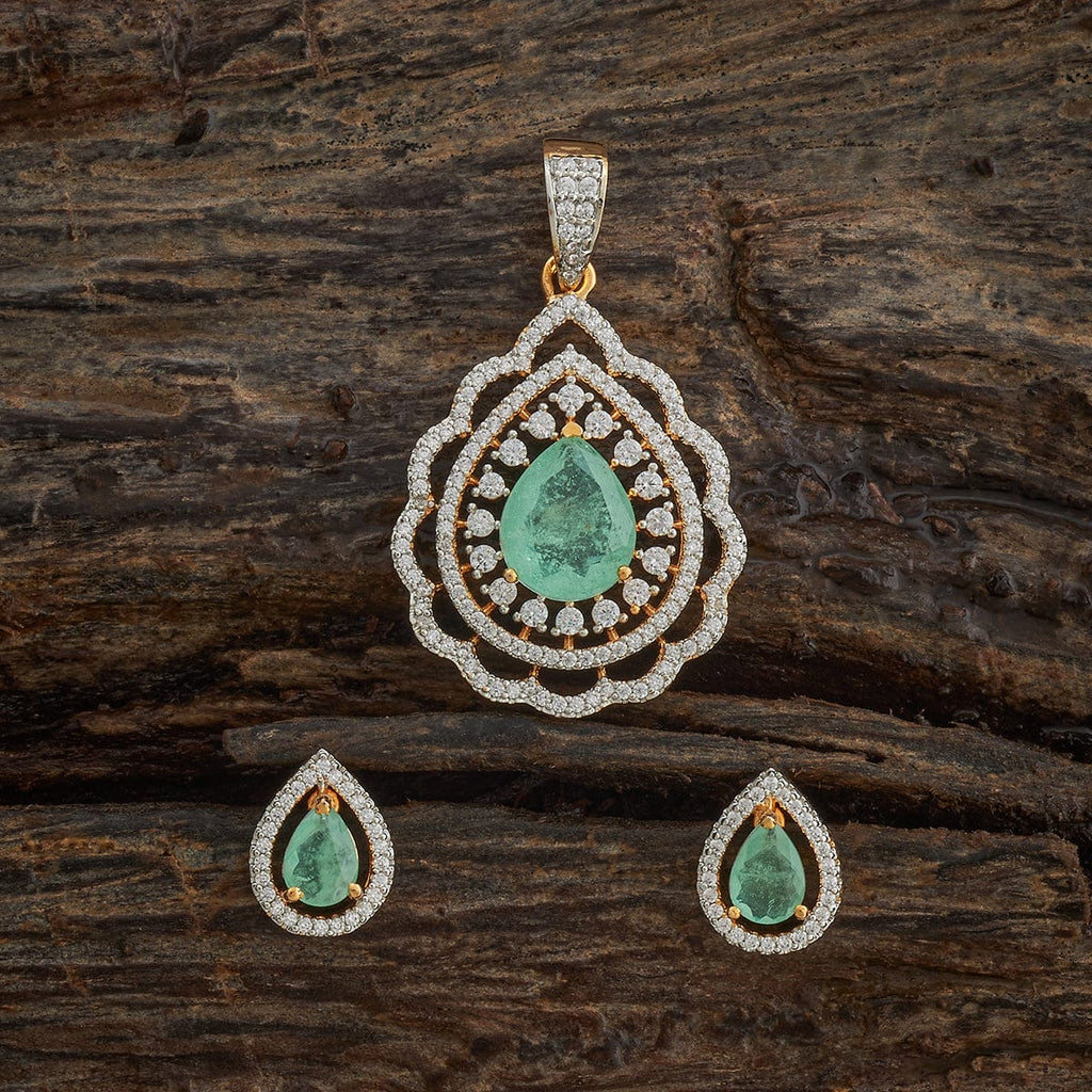 Zircon Pendant Set Zircon Pendant Earring 182057