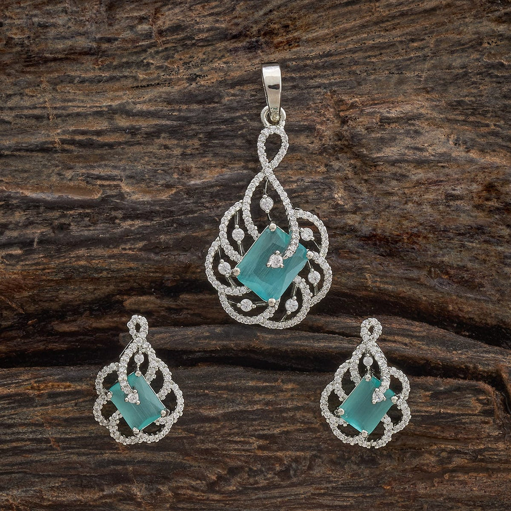 Zircon Pendant Set Zircon Pendant Earring 181213