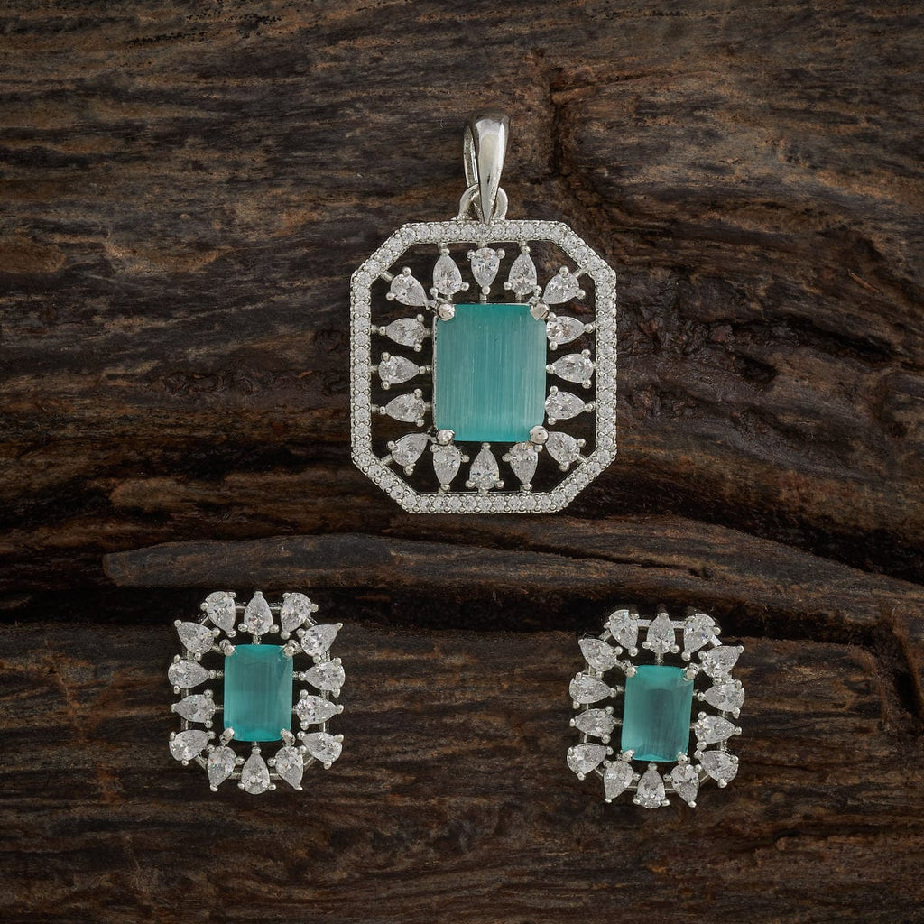 Zircon Pendant Set Zircon Pendant Earring 182056