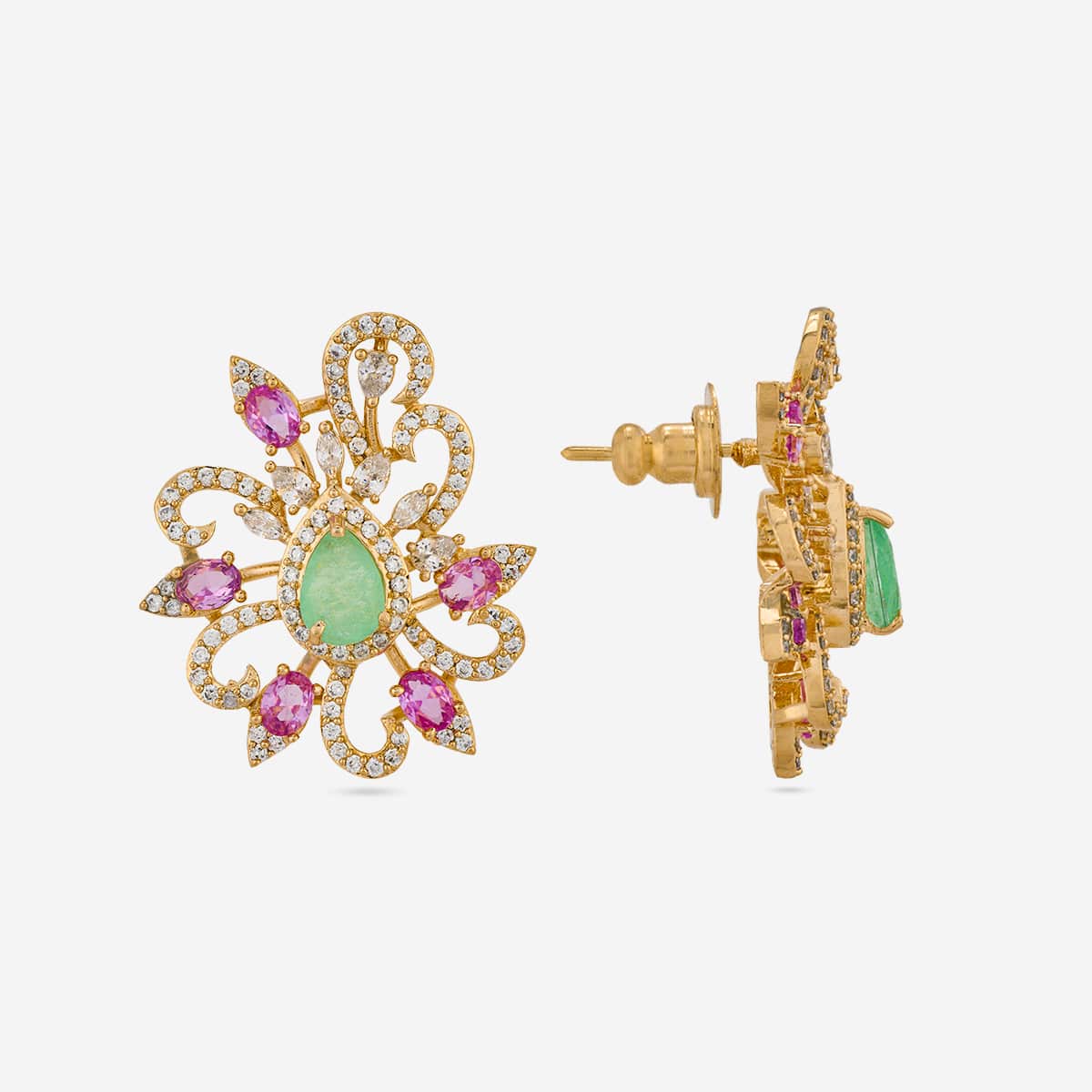 Zircon Pendant Set Zircon Pendant Earring 200256