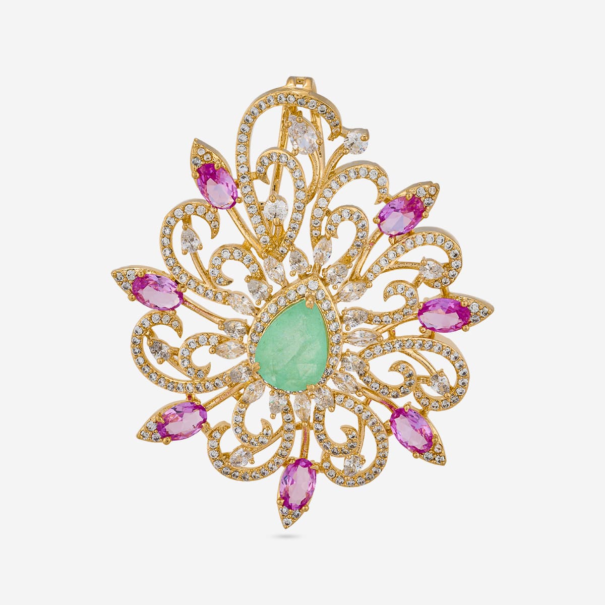 Zircon Pendant Set Zircon Pendant Earring 200256