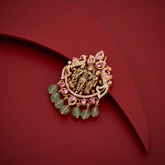 Zircon Pendant Set Zircon Pendant Earring 202453