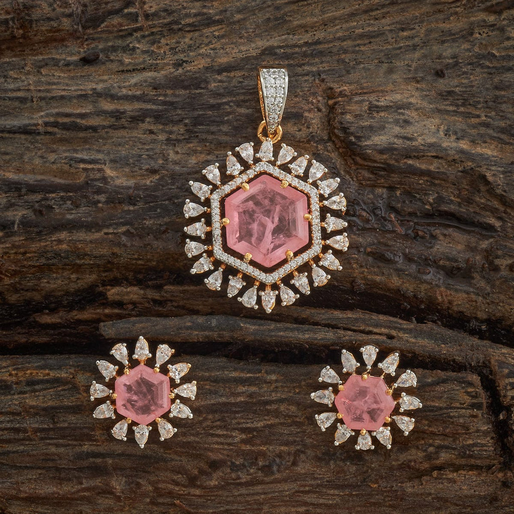 Zircon Pendant Set Zircon Pendant Earring 180316