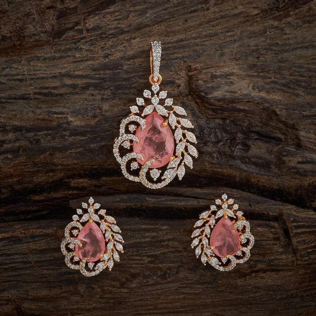 Zircon Pendant Set Zircon Pendant Earring 180326