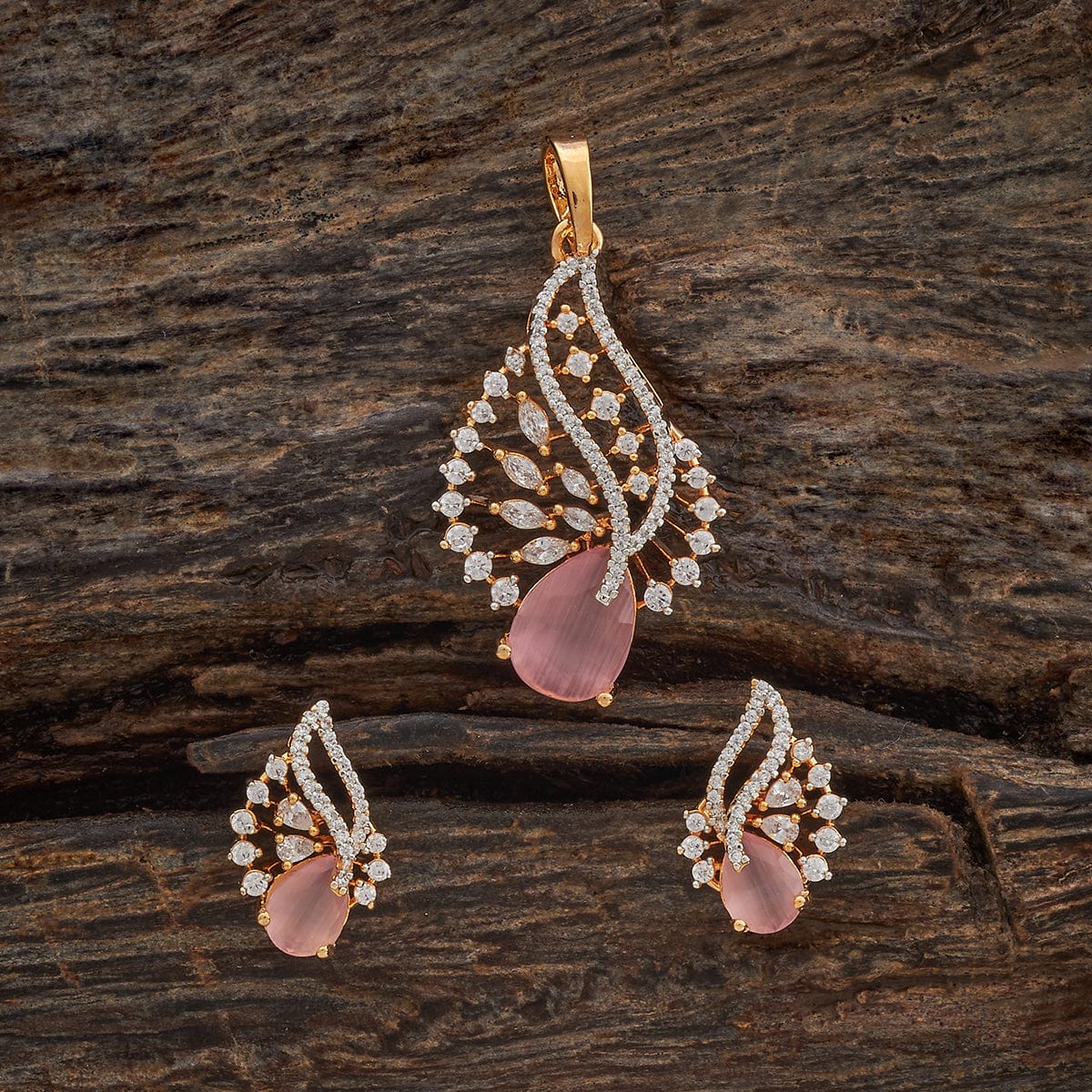 Zircon Pendant Set Zircon Pendant Earring 181214