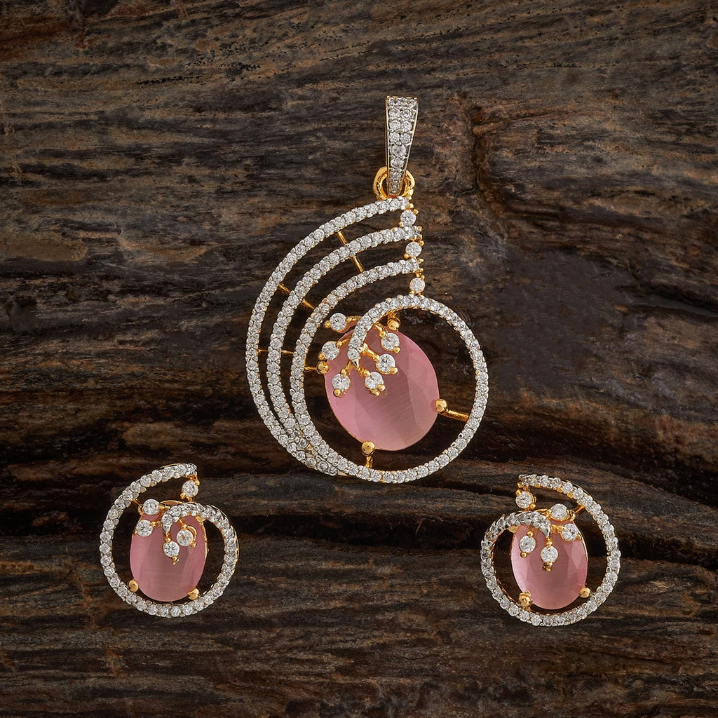 Zircon Pendant Set Zircon Pendant Earring 181540