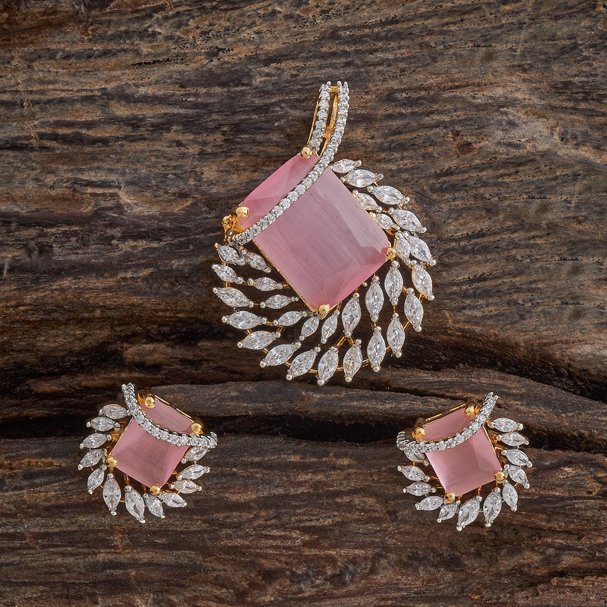 Zircon Pendant Set Zircon Pendant Earring 181542