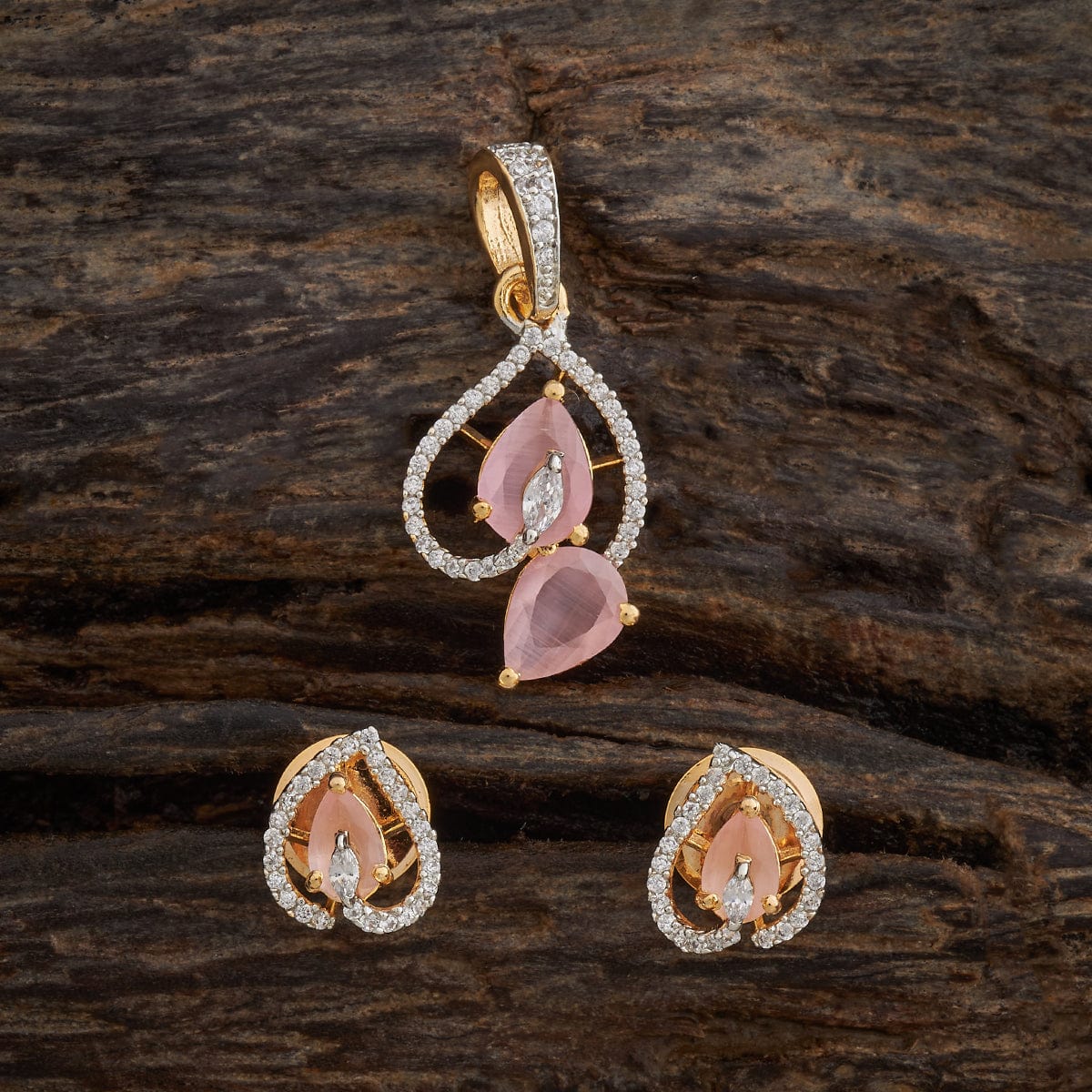 Zircon Pendant Set Zircon Pendant Earring 181547