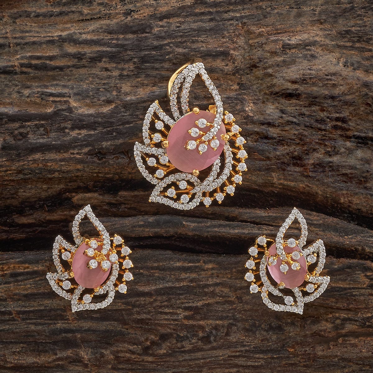 Zircon Pendant Set Zircon Pendant Earring 181549