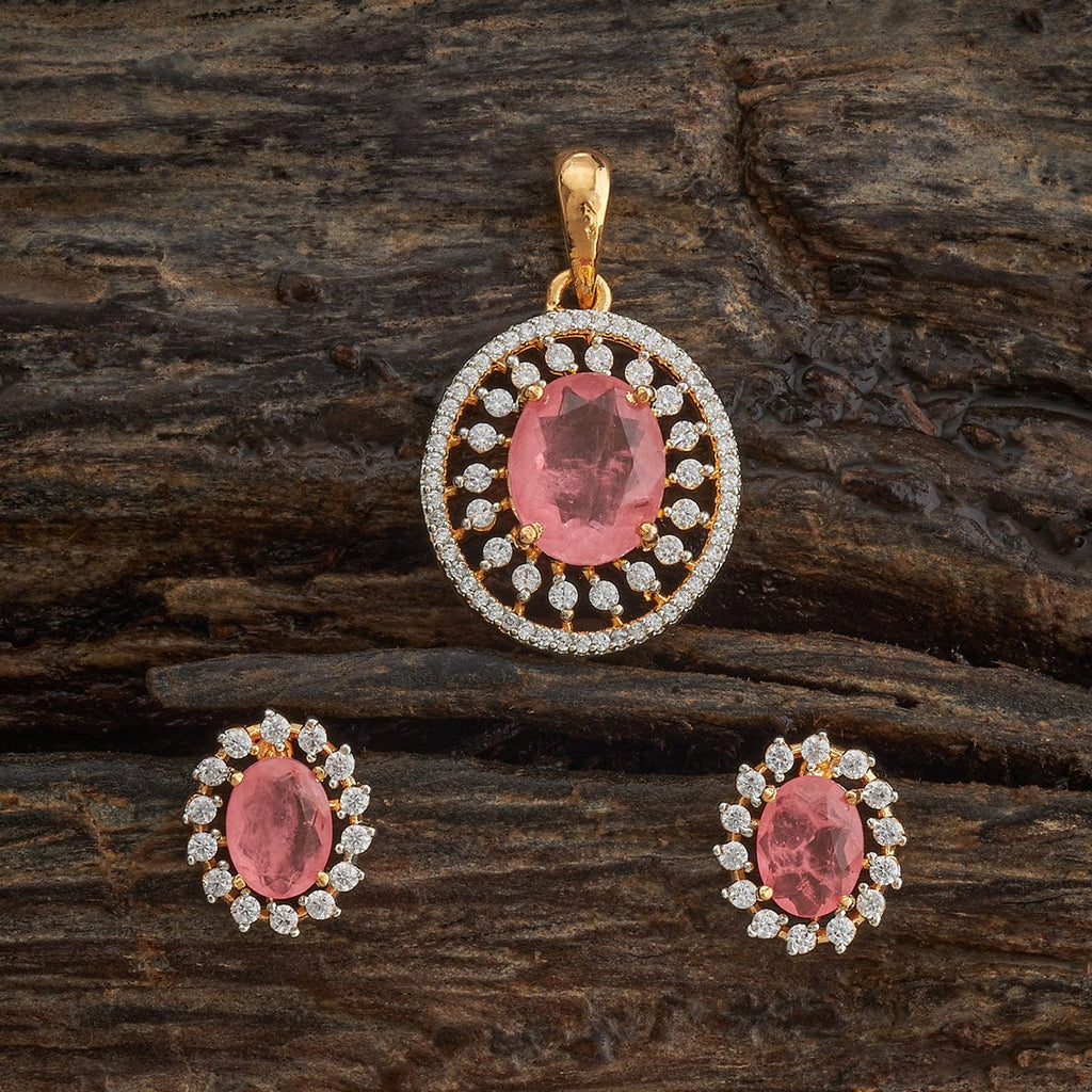 Zircon Pendant Set Zircon Pendant Earring 182055