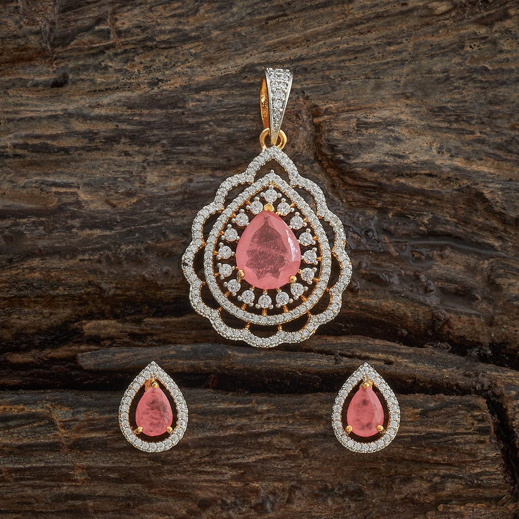 Zircon Pendant Set Zircon Pendant Earring 182057