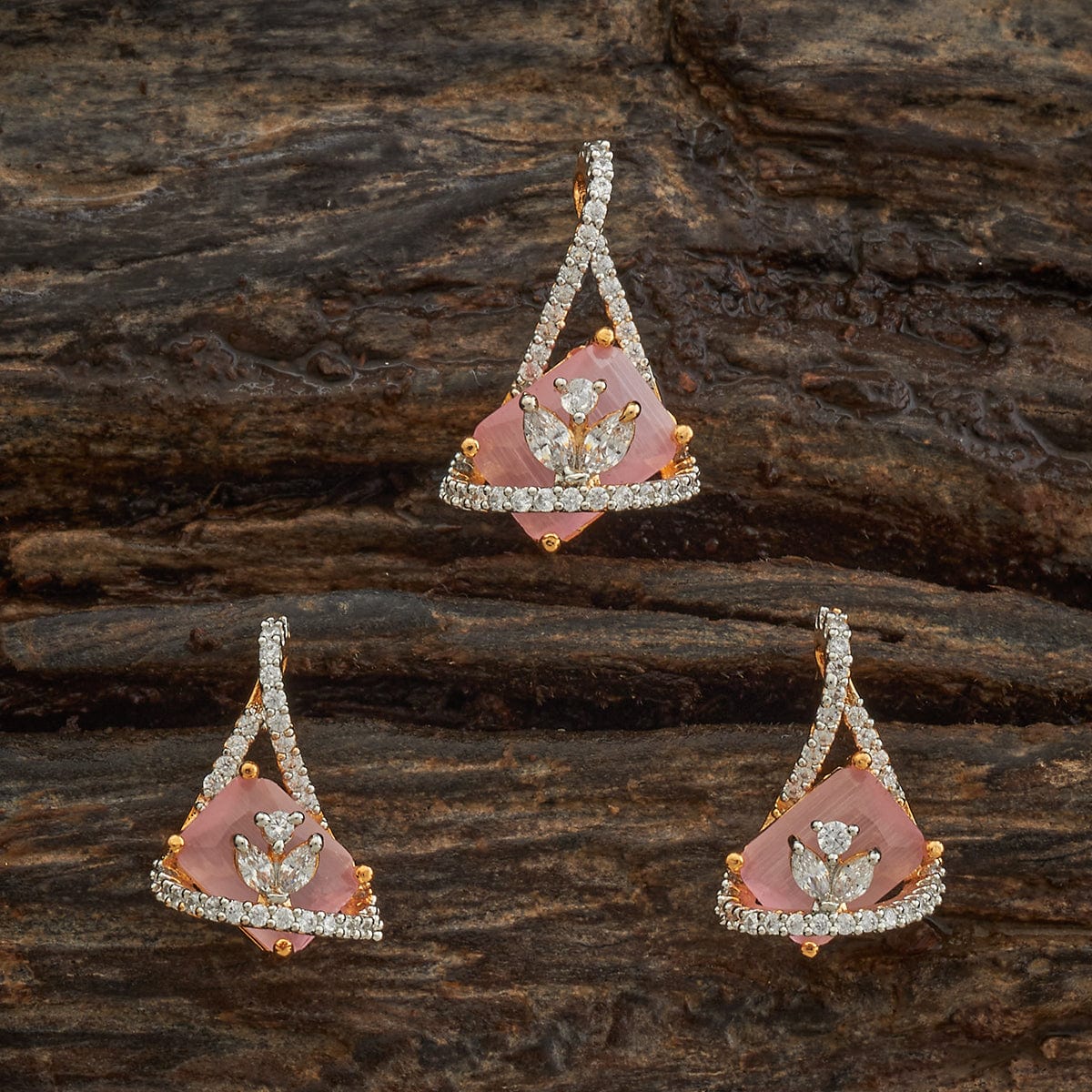 Zircon Pendant Set Zircon Pendant Earring 182479