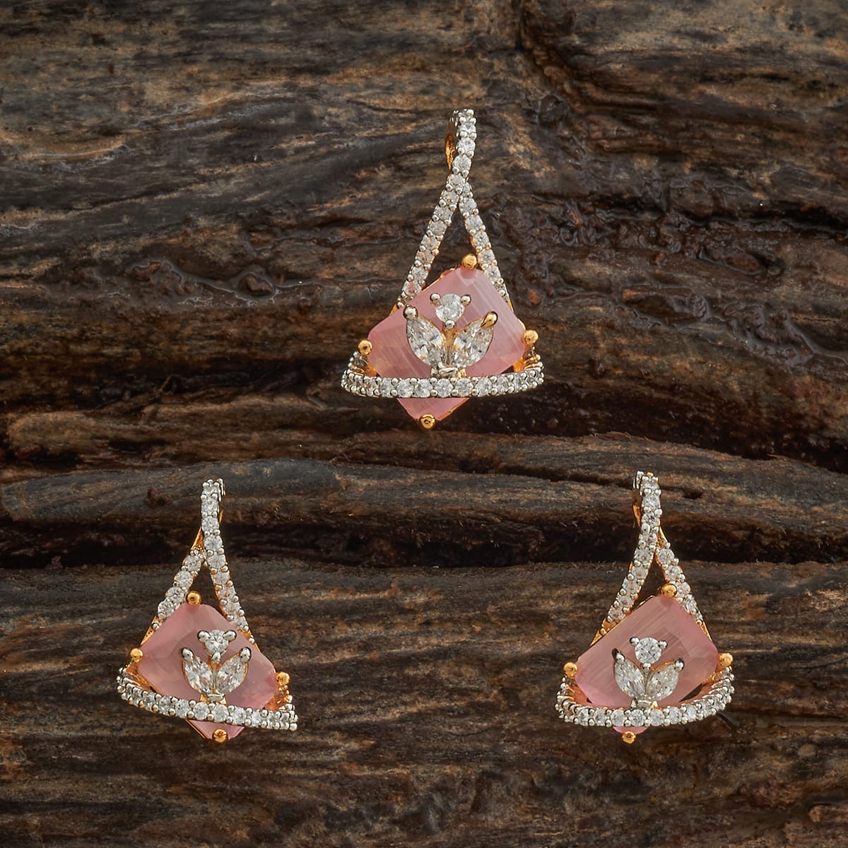 Zircon Pendant Set Zircon Pendant Earring 182479