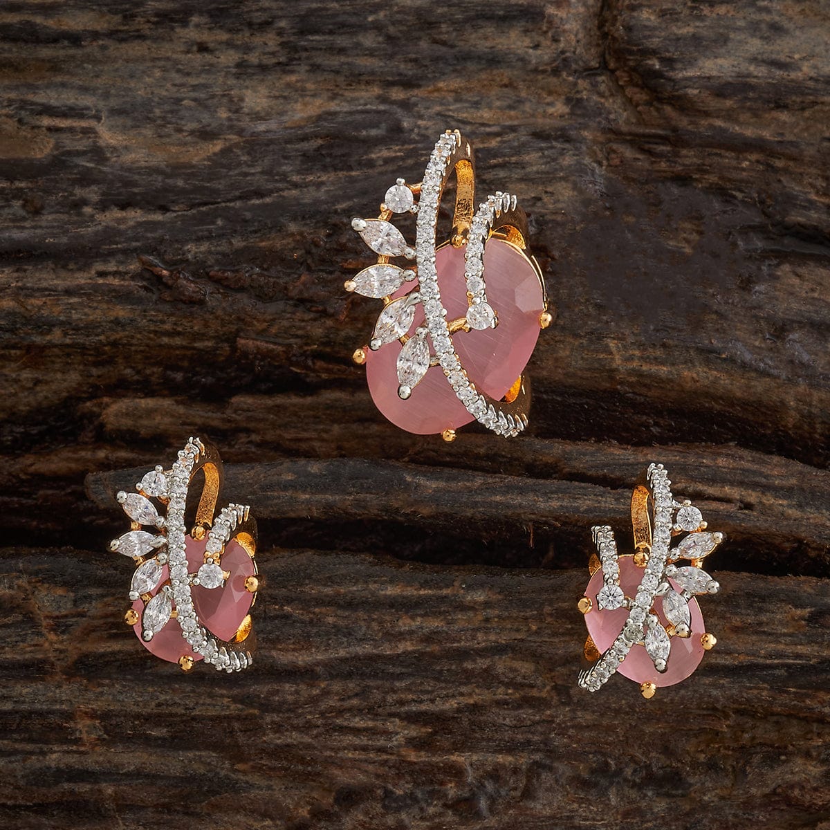 Zircon Pendant Set Zircon Pendant Earring 182480