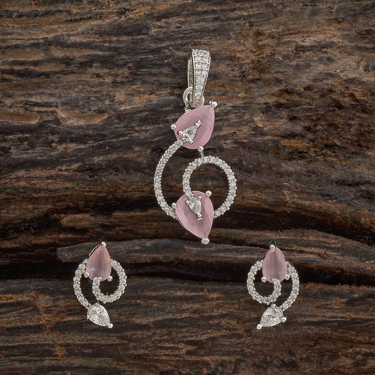 Zircon Pendant Set Zircon Pendant Earring 181550