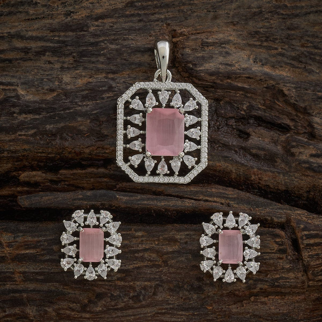 Zircon Pendant Set Zircon Pendant Earring 182056
