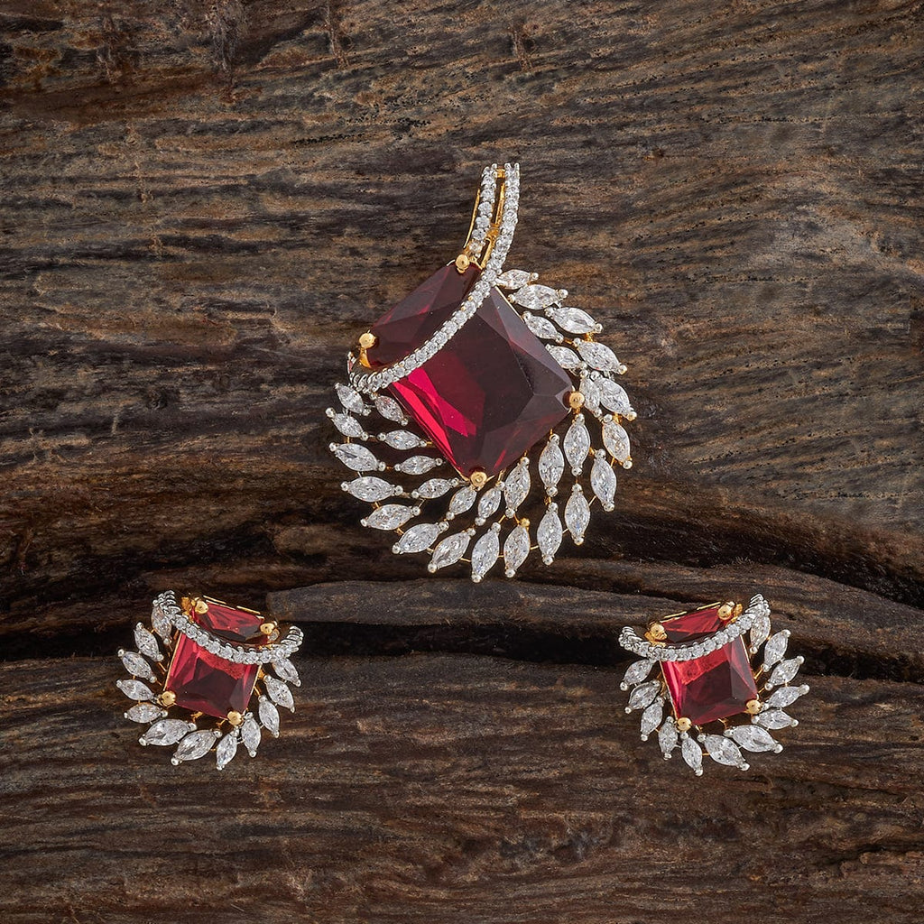 Zircon Pendant Set Zircon Pendant Earring 181542