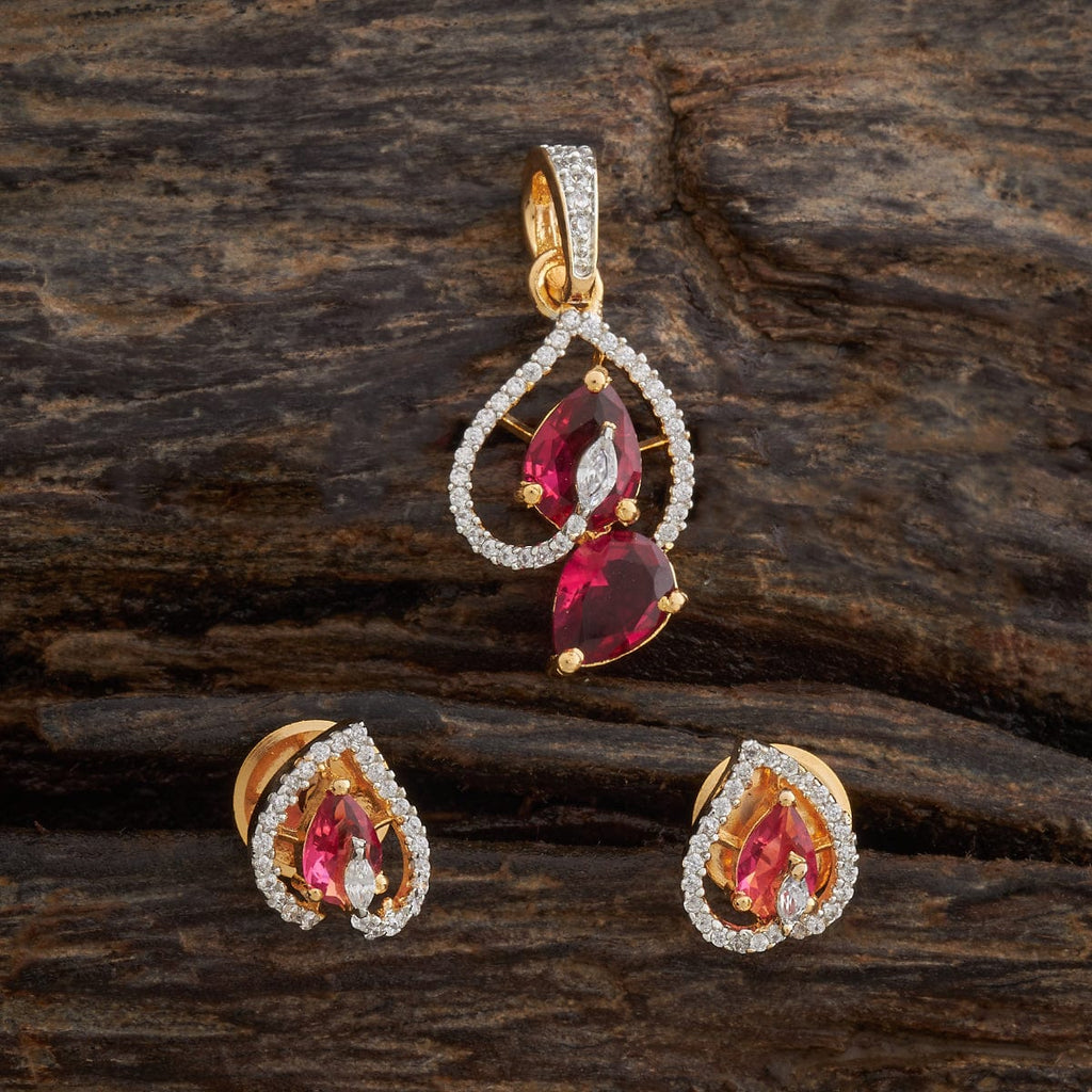 Zircon Pendant Set Zircon Pendant Earring 181547