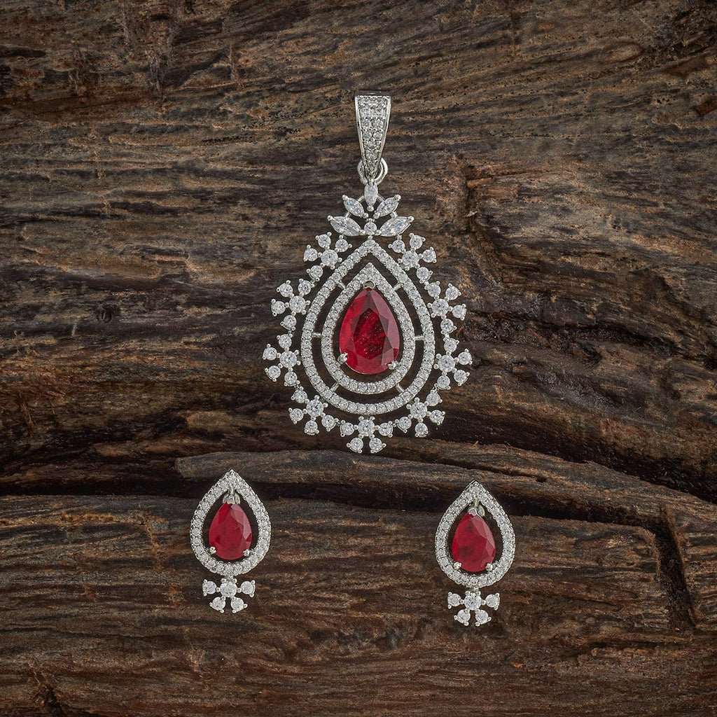 Zircon Pendant Set Zircon Pendant Earring 182054