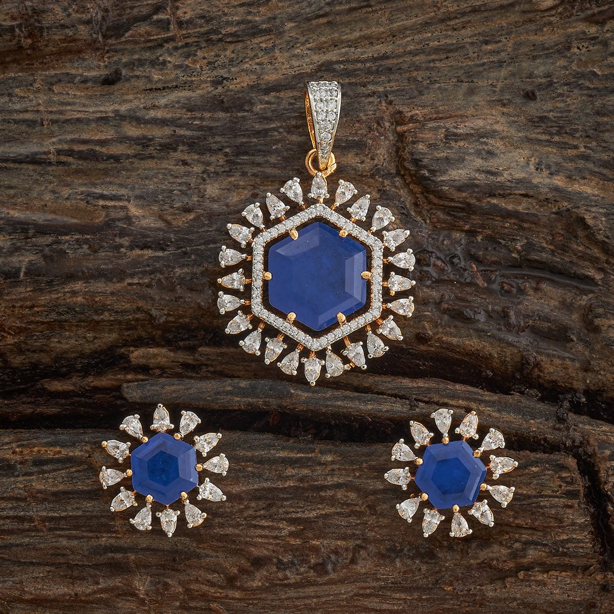 Zircon Pendant Set Zircon Pendant Earring 180316