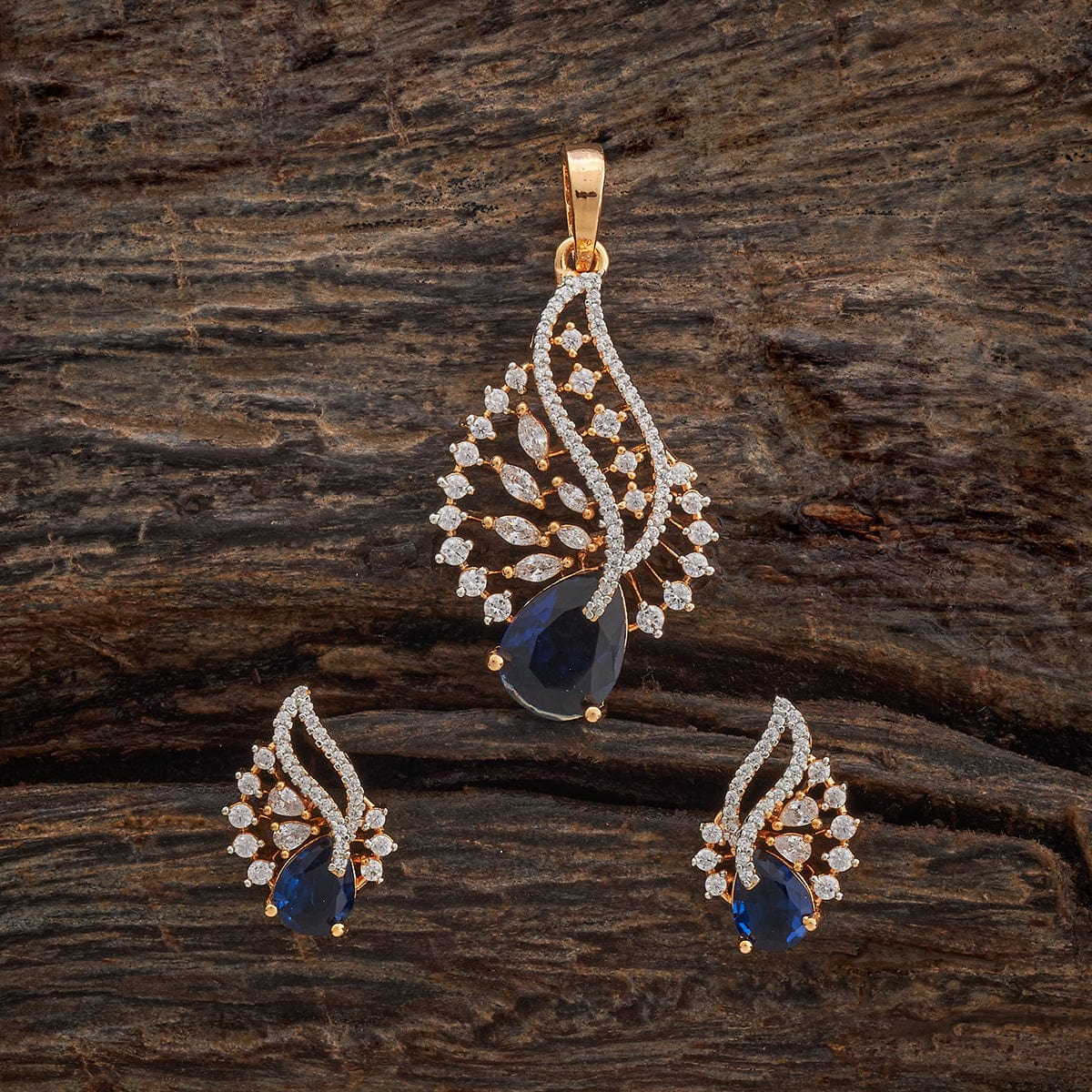 Zircon Pendant Set Zircon Pendant Earring 181214