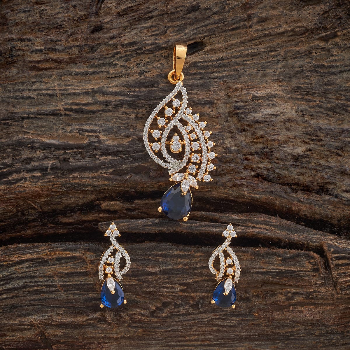 Zircon Pendant Set Zircon Pendant Earring 181217