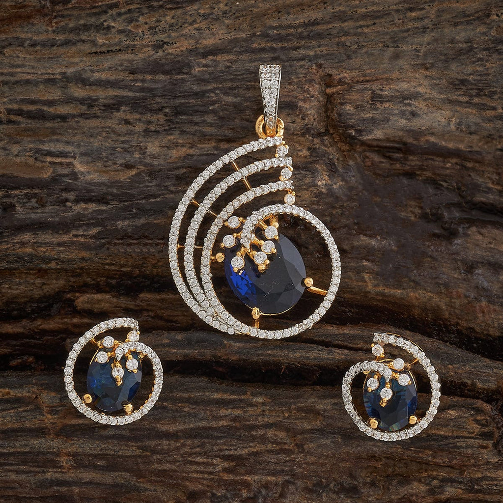 Zircon Pendant Set Zircon Pendant Earring 181540