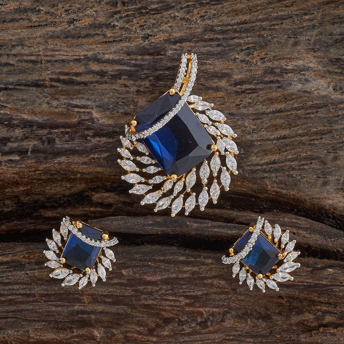 Zircon Pendant Set Zircon Pendant Earring 181542