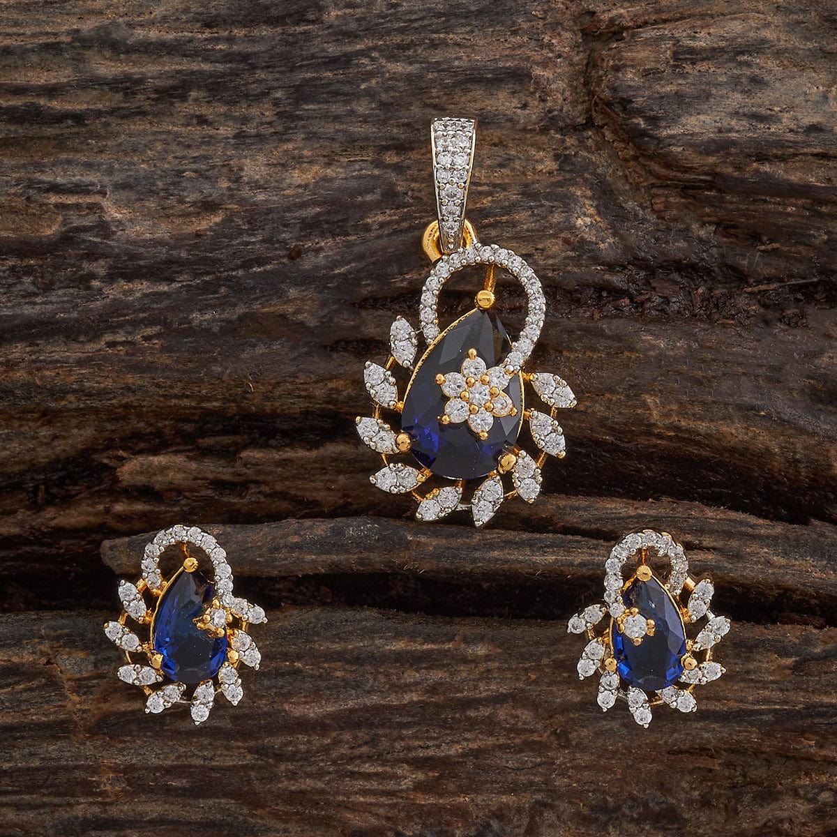 Zircon Pendant Set Zircon Pendant Earring 181546