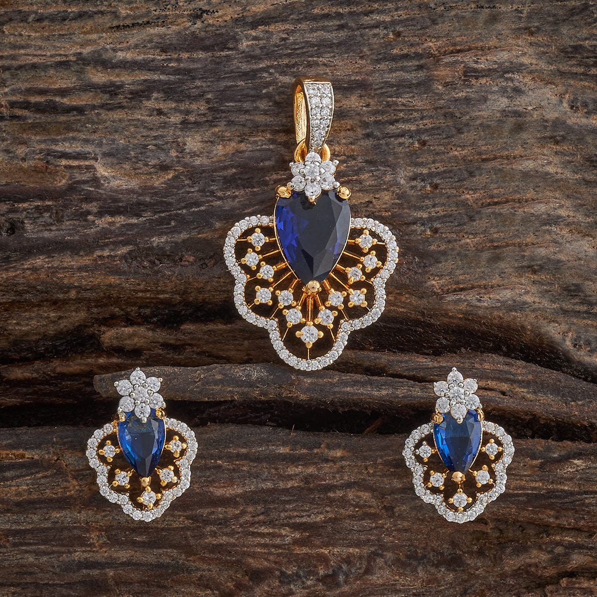 Zircon Pendant Set Zircon Pendant Earring 181548
