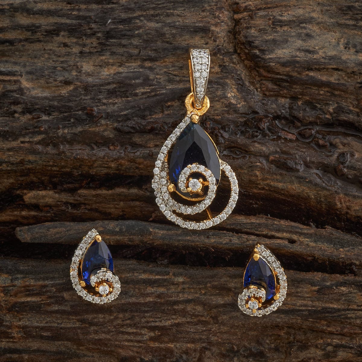 Zircon Pendant Set Zircon Pendant Earring 181551