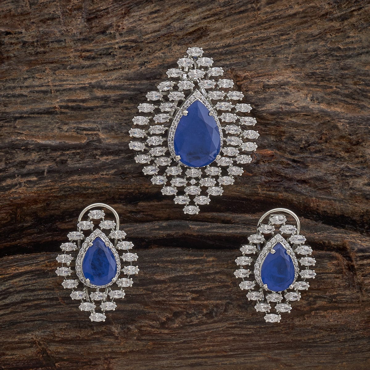 Zircon Pendant Set Zircon Pendant Earring 180325